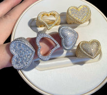 Load image into Gallery viewer, “Icy Mami” Heart Ring