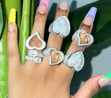 Load image into Gallery viewer, “Icy Mami” Heart Ring