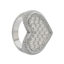 Load image into Gallery viewer, Iced Out Bling Heart Ring