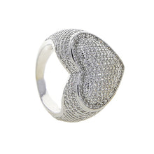 Load image into Gallery viewer, Iced Out Bling Heart Ring