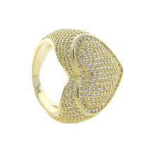 Load image into Gallery viewer, Iced Out Bling Heart Ring
